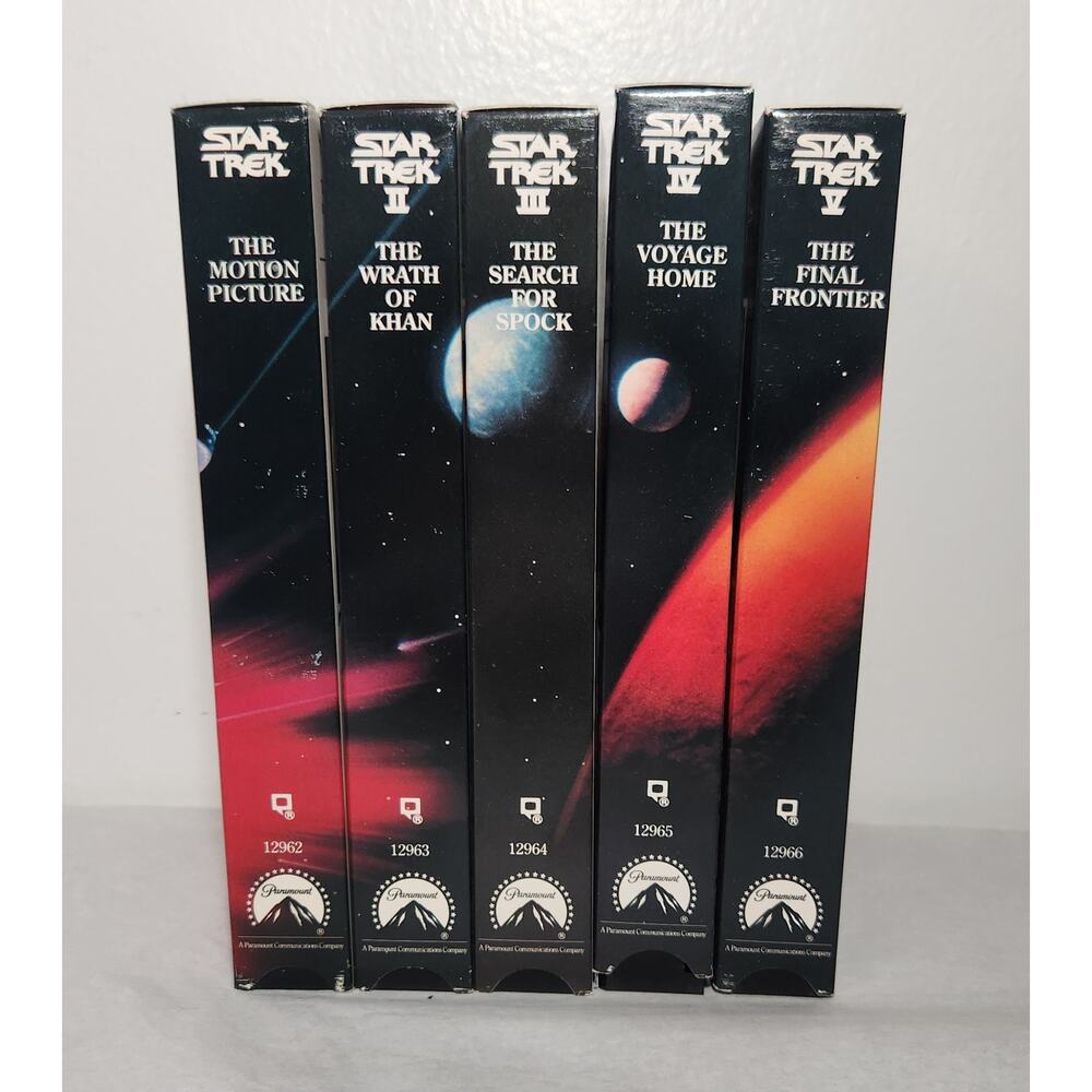 Star Trek 25th Anniversary 5 Movie VHS Box Set 12962-12966 Widescreen VG++ - Picture 2 of 7